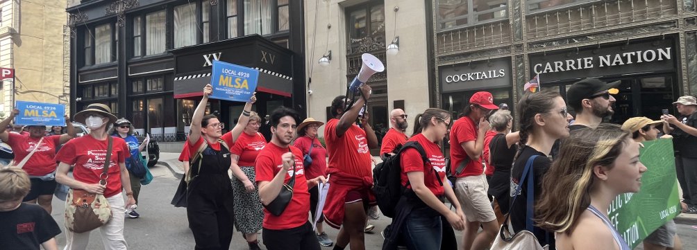 BPL and Cambridge PSA march on Labor Day 2025